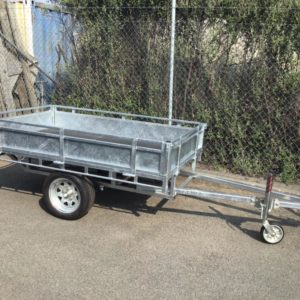 Single Axle Trailer with drop sides up